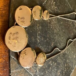 Elegant Gold Necklace with Circular Pendants